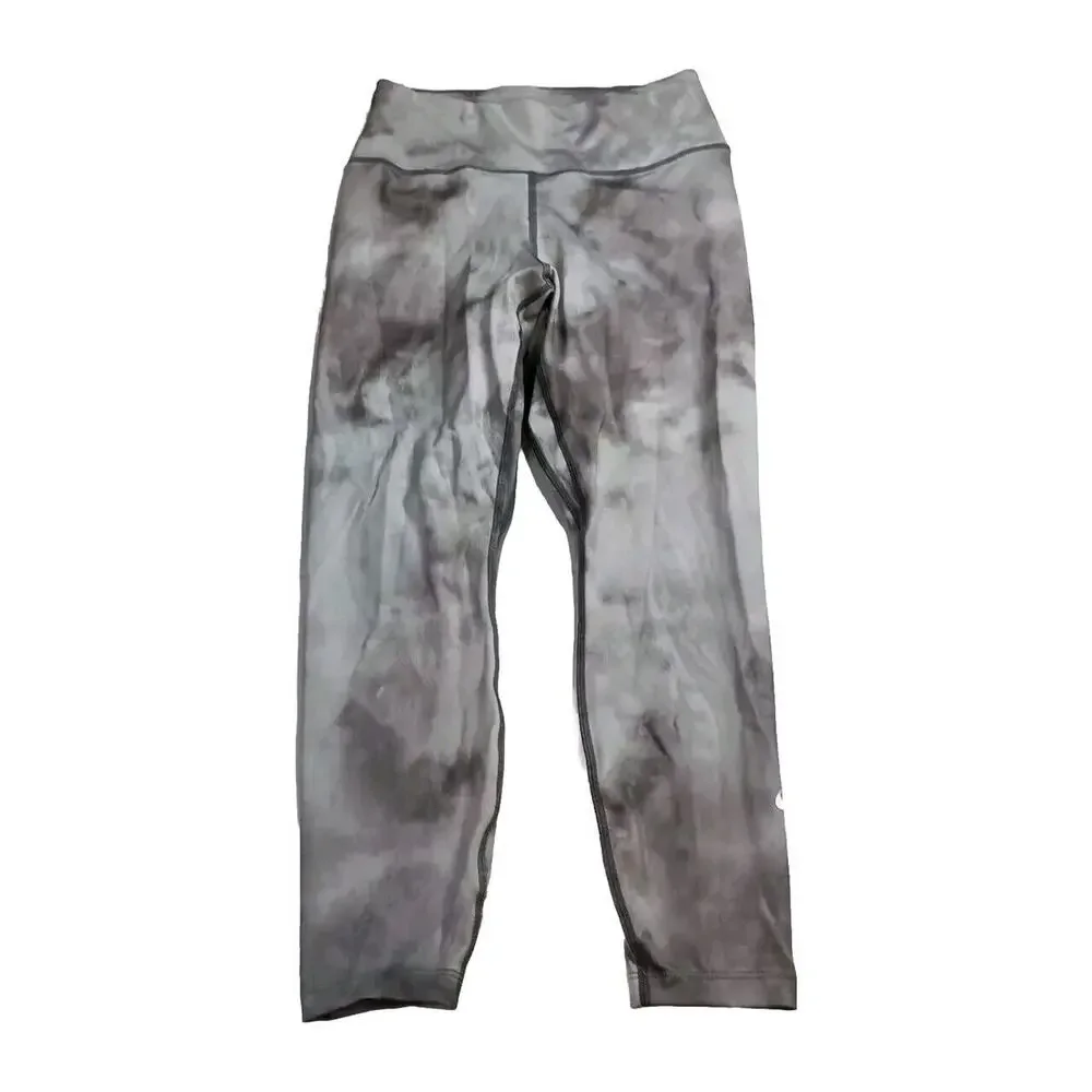 Nike One Women Training‎ Cropped Tie Dye Legging Gray Women's XS DQ1138-084